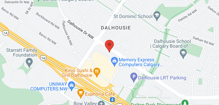 map of 236 5201 Dalhousie Drive NW